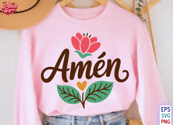 Amén SVG for T-Shirt Designs and Graphics