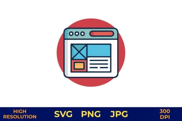 Browser Icon for Business Graphics