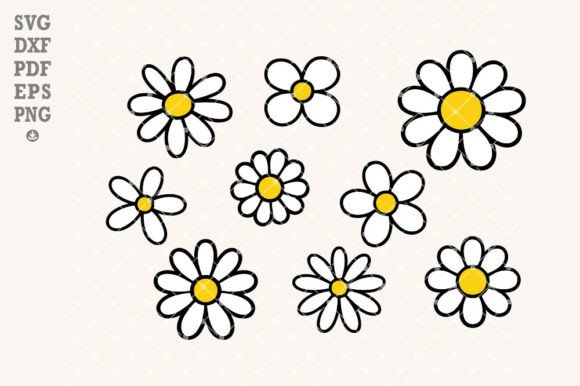 Daisy SVG Bundle for Crafts and Graphics