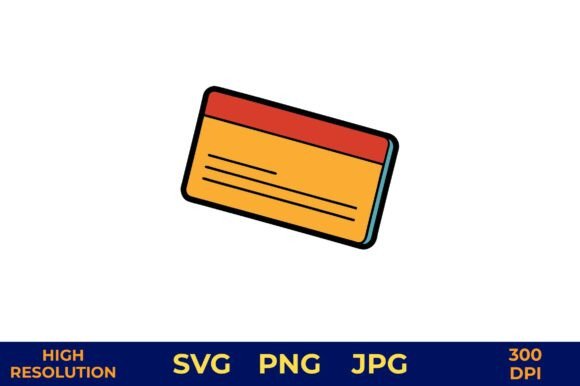 Flat Vector Business Card with Solid