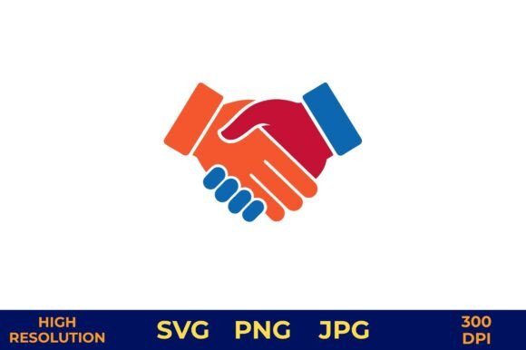 Handshake Icon for Business Partnership Graphics