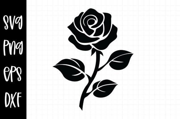 Rose SVG Cut File for Crafts and Graphics