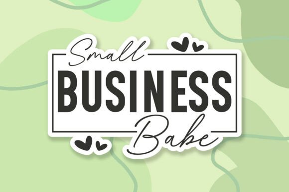 Small Business Babe Sticker Graphics for Modern Content