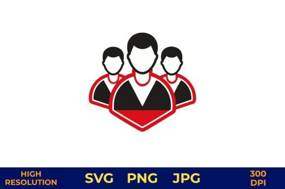 Team Unity Vector Icon for Business