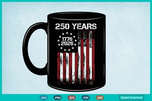 Vintage 250th Independence Day Svg for T-Shirt Designs and Graphics